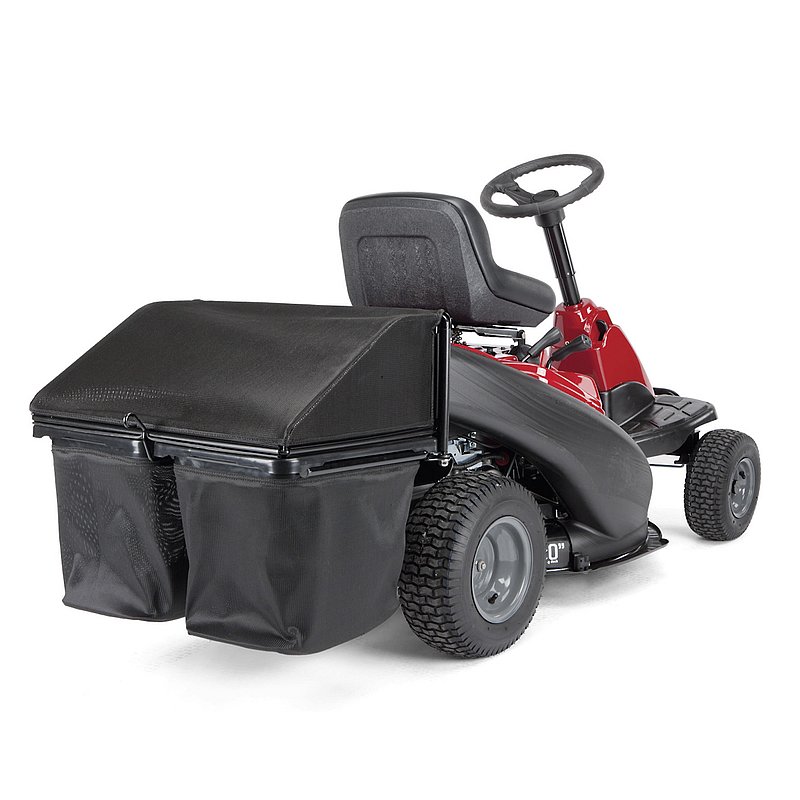 Lawn mower clearance side grass catcher